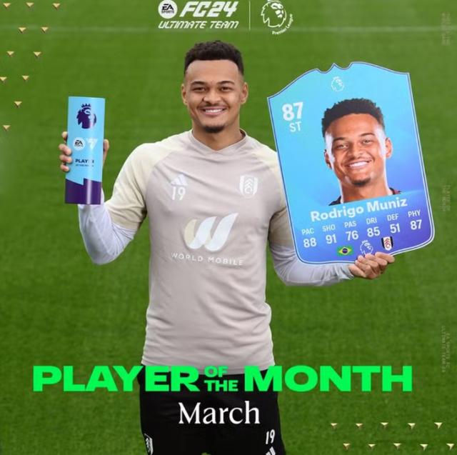 7星彩玩法-时隔14年成富勒姆第3位英超月度最佳 穆尼斯哭了